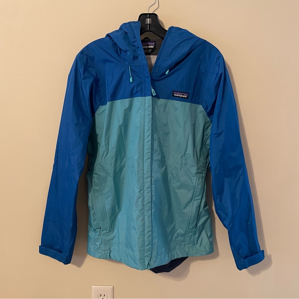 Patagonia Blue Torrentshell Jacket Colorblock